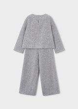 Completo pantalone e maglione fiocchi bambina - Mix