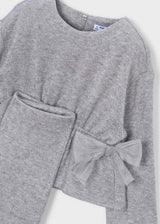 Completo pantalone e maglione fiocchi bambina - Mix