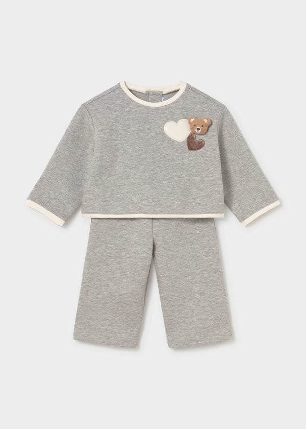 Completo pantalone e maglione ricamato bimba - Vigore