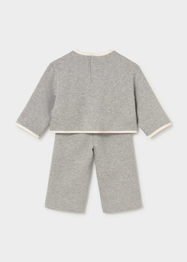 Completo pantalone e maglione ricamato bimba - Vigore