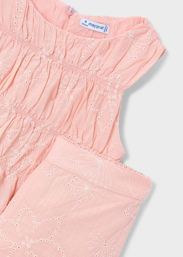 Completo pantalone e top arricciato bambina