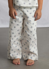 Completo pantalone e top stampato bambina