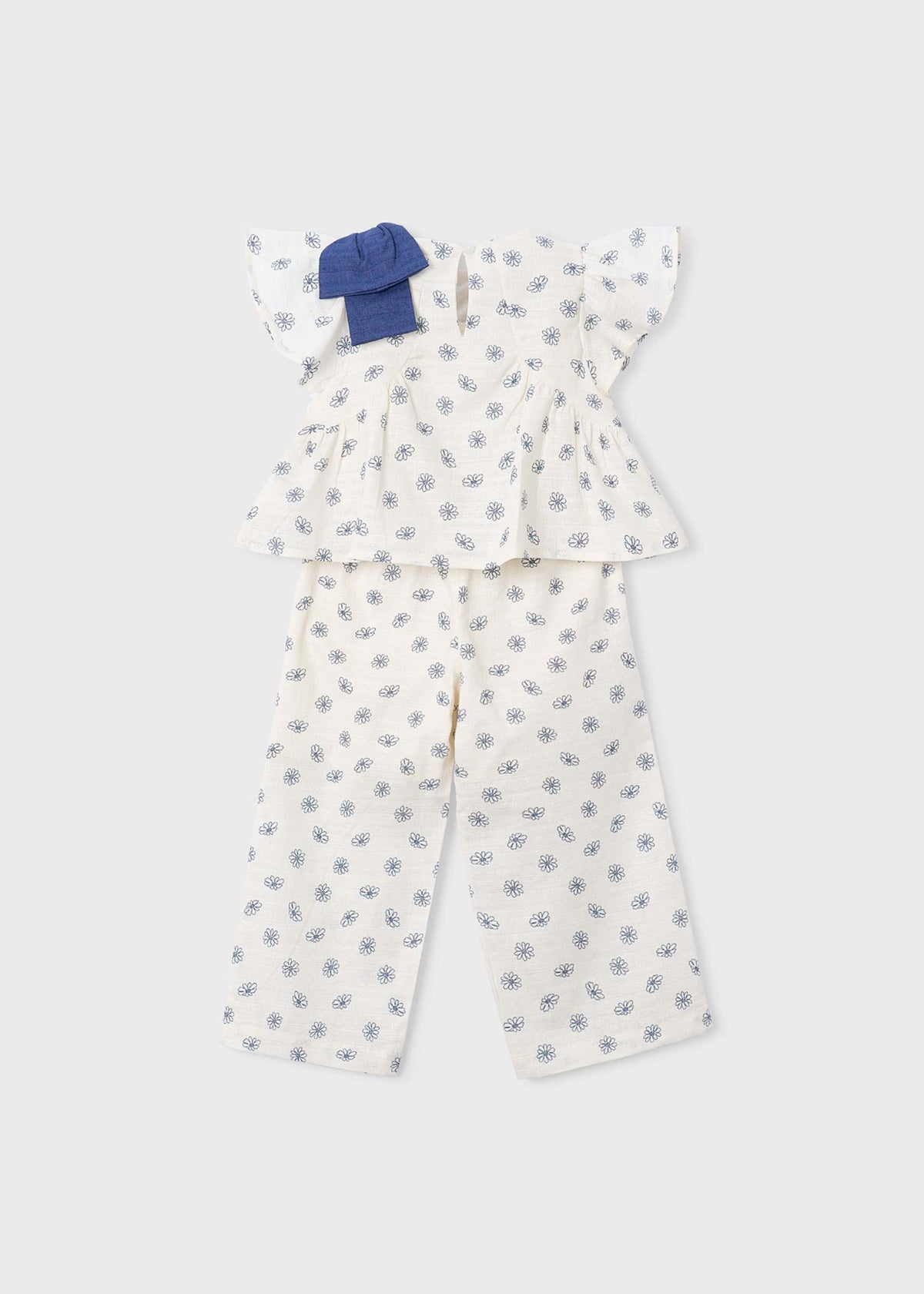 Completo pantalone e top stampato bambina