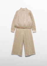 Completo Pantalone Glitter Bambina - Marzapane
