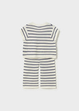 Completo pantalone maglietta cuori neonata
