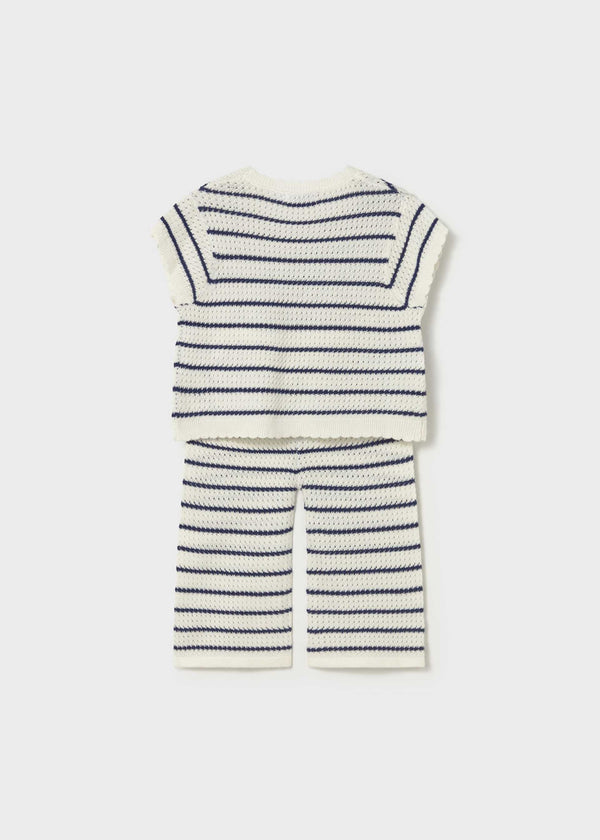 Completo pantalone maglietta cuori neonata