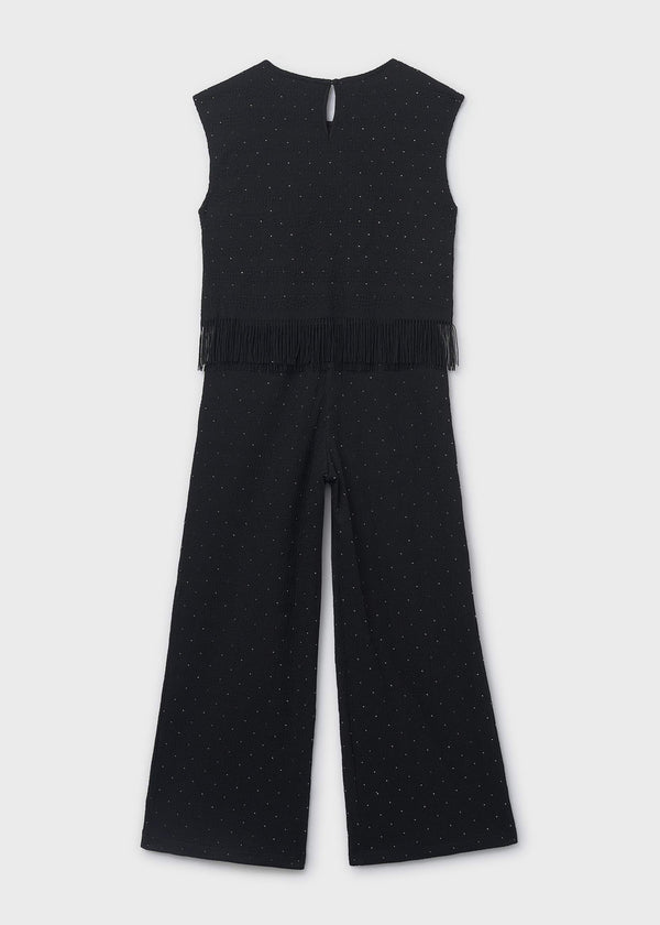 Completo pantalone strass e top ragazza