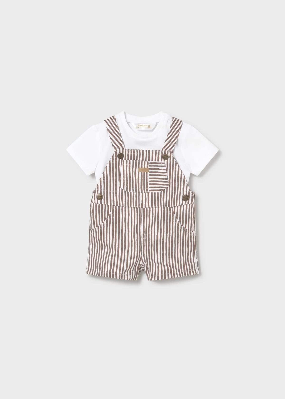 Completo salopette e maglietta neonato - Cocoa