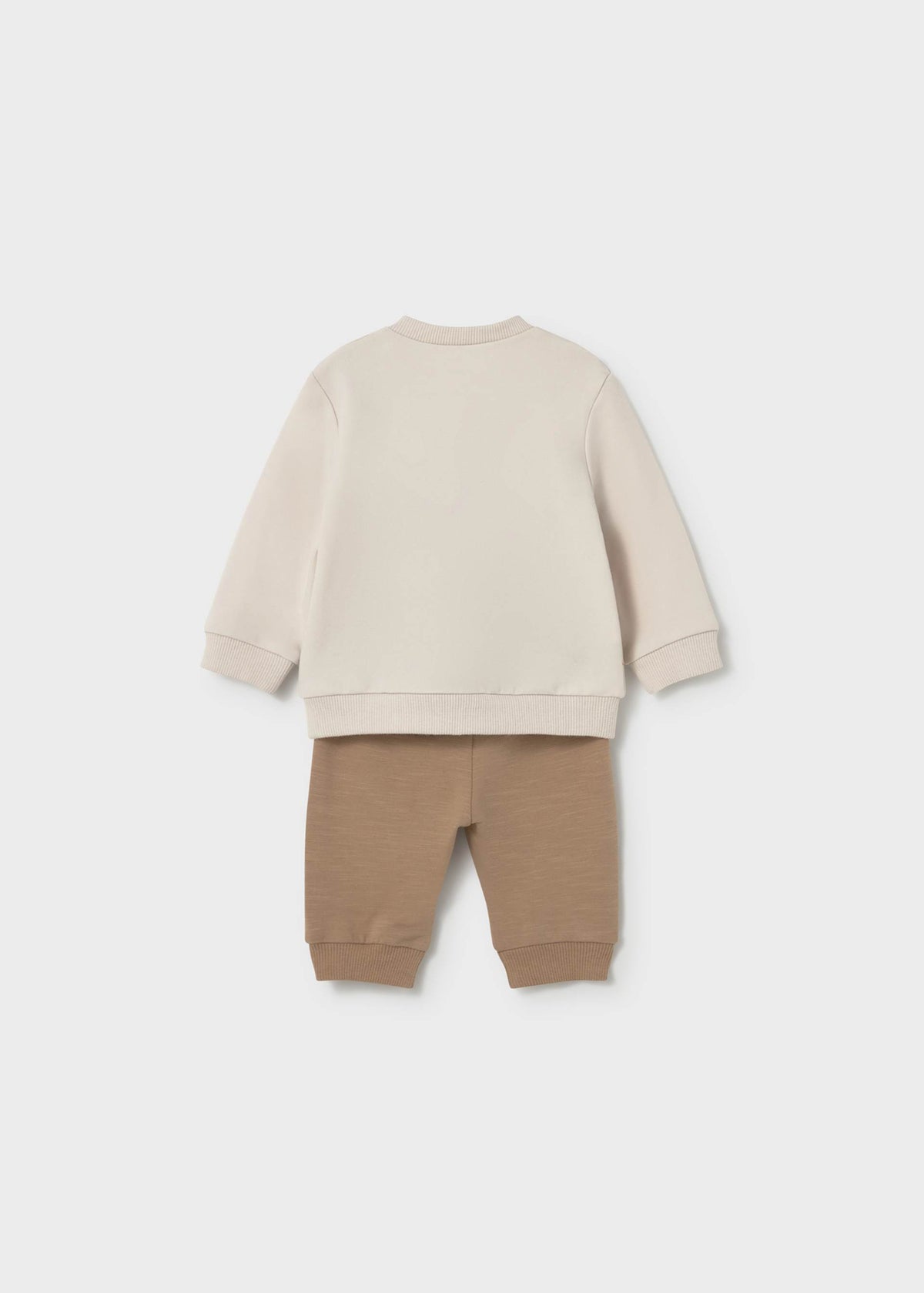 Completo tuta manica lunga 4 pezzi neonato - Senape