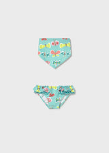 Costume modello culotte e fazzoletto neonata