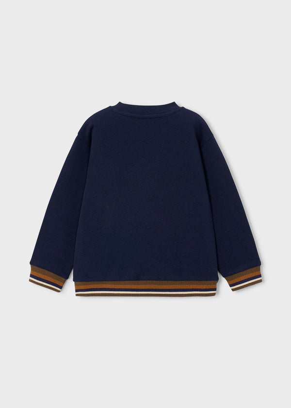 Felpa ricamata bambino - Blu