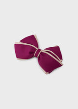 Fermaglio fiocco bambina - Framboise
