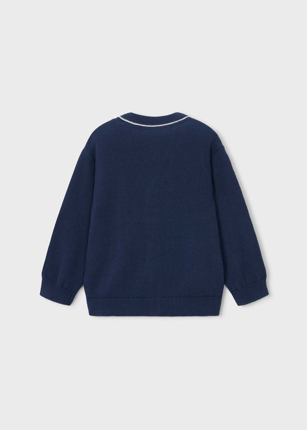 Giacca modello cardigan bambino - Azzurro