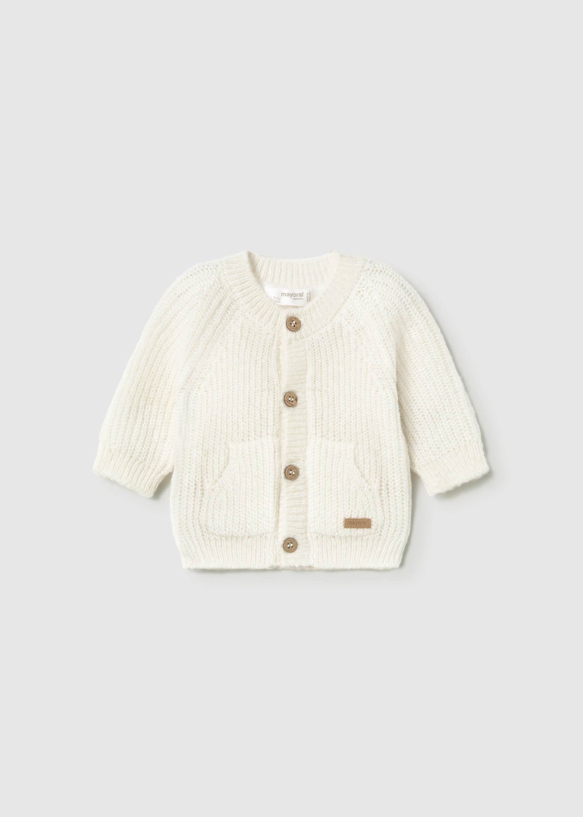 Giacca modello cardigan neonato - Ceramica