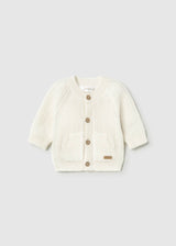 Giacca modello cardigan neonato - Ceramica