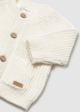 Giacca modello cardigan neonato - Ceramica