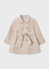 Giacca modello trench con cinta bambina