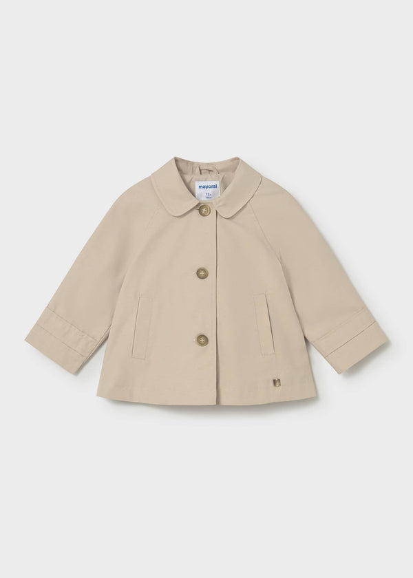 Giacca modello trench neonata