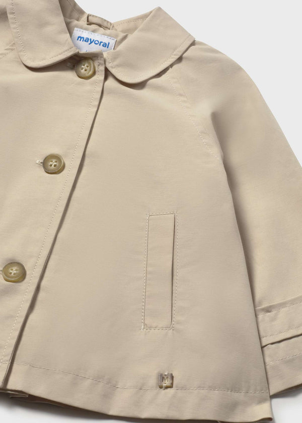 Giacca modello trench neonata