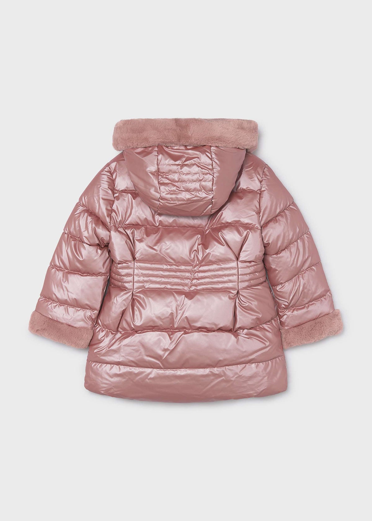 Giaccone metallizzato pellicciotto bambina - Quarzo