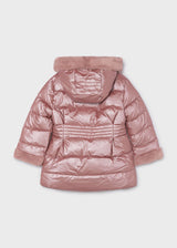 Giaccone metallizzato pellicciotto bambina - Quarzo