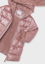 Giaccone metallizzato pellicciotto bambina - Quarzo