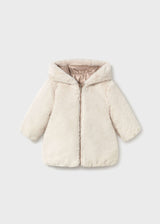 Giaccone reversibile teddy neonata - Bronzo