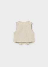 Gilet elegante in lino neonato