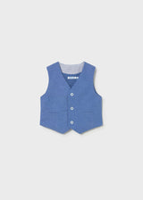 Gilet elegante in lino neonato