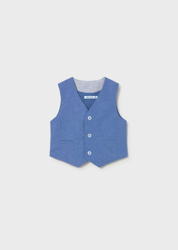 Gilet elegante in lino neonato