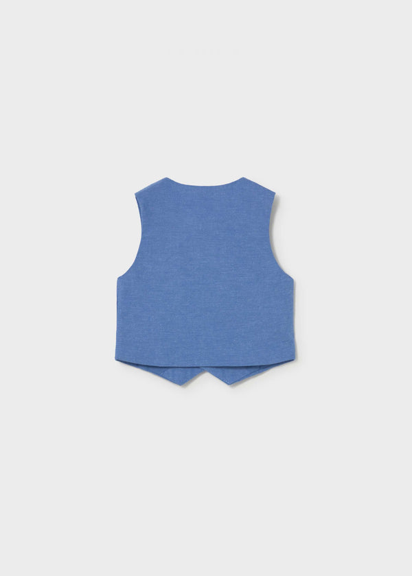 Gilet elegante in lino neonato