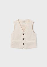 Gilet in lino bambino