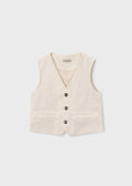 Gilet in lino bambino