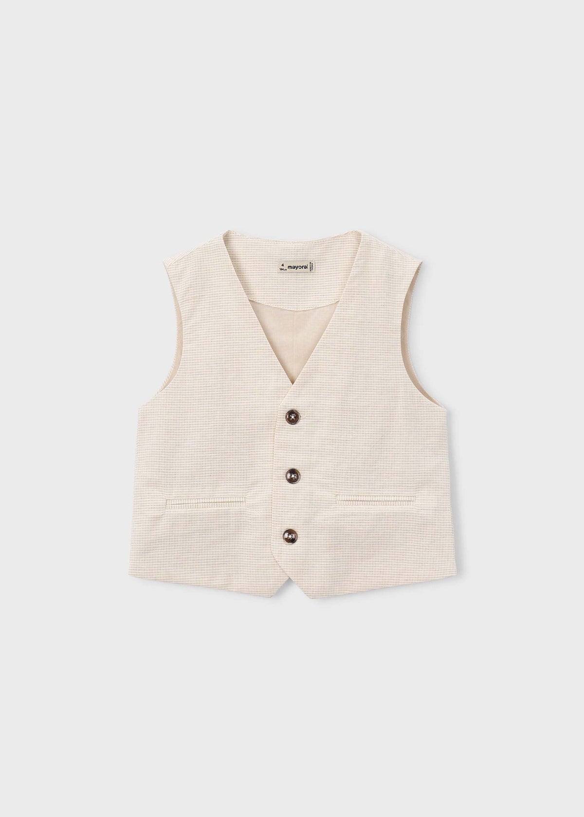 Gilet in lino bambino