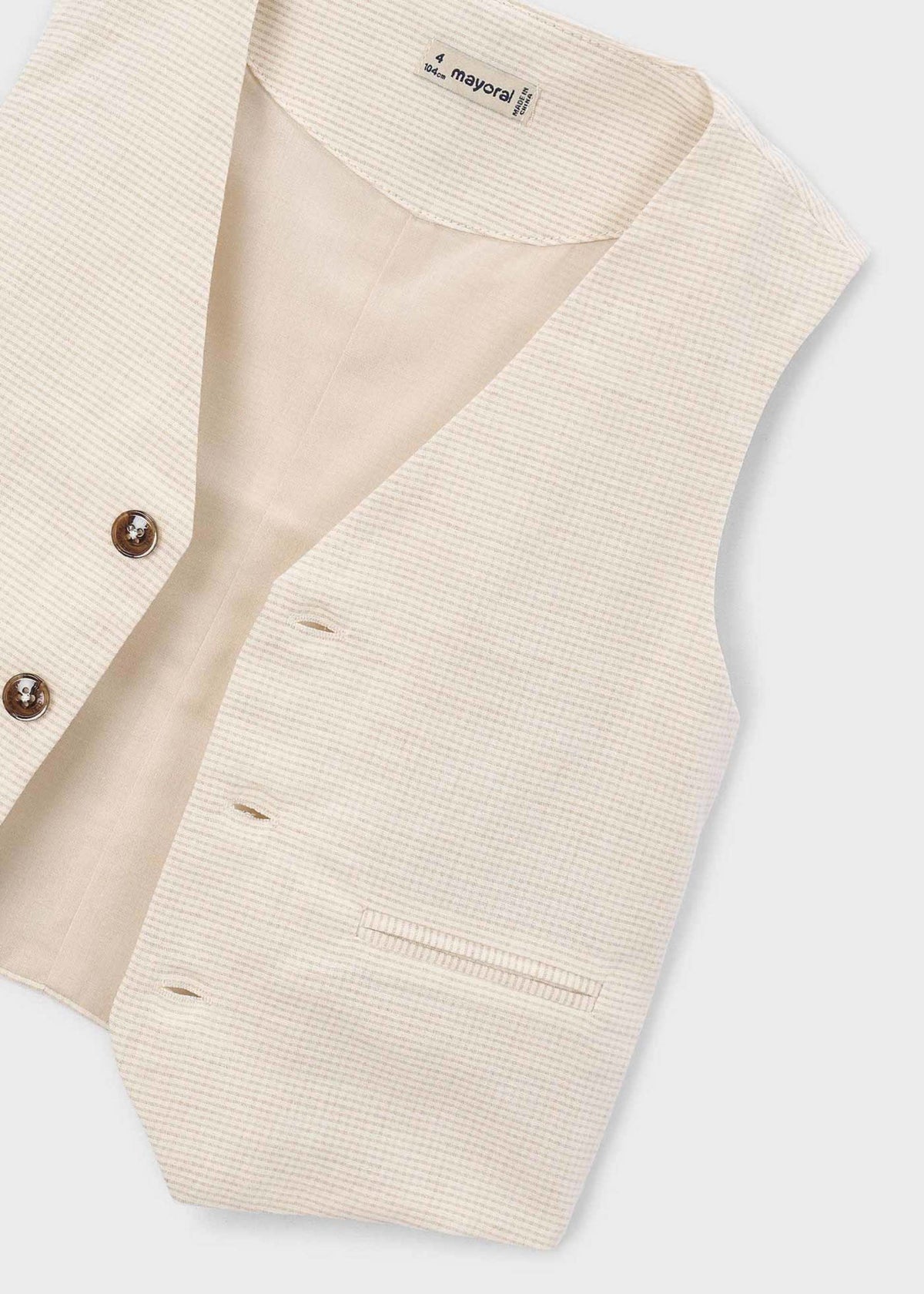 Gilet in lino bambino