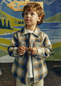 Giubbotto quadri bambino - Blu