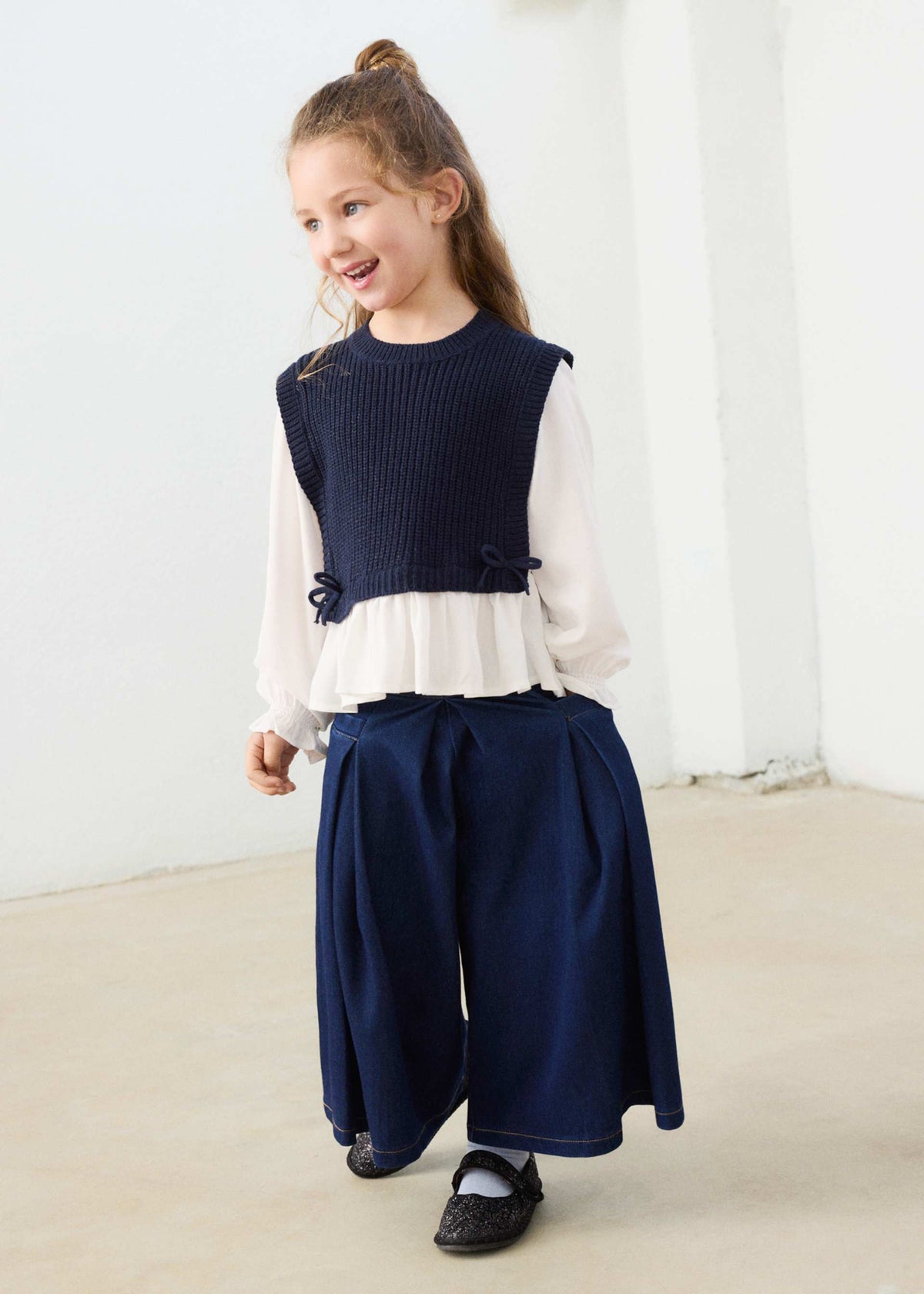 Gonna pantalone bambina - Scuro