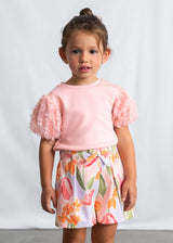 Gonna pantalone con pieghe pantalone bambina