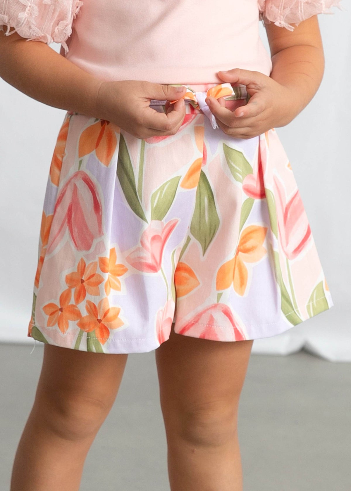 Gonna pantalone con pieghe pantalone bambina