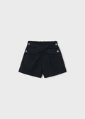 Gonna pantalone pinces bambina - Nero
