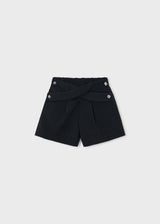 Gonna pantalone pinces bambina - Nero