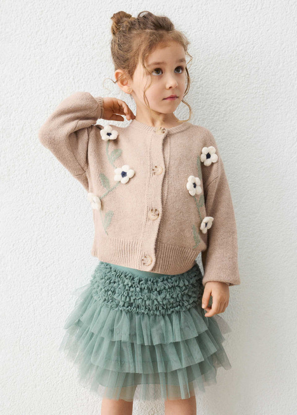 Gonna tulle volant bambina - Laurel