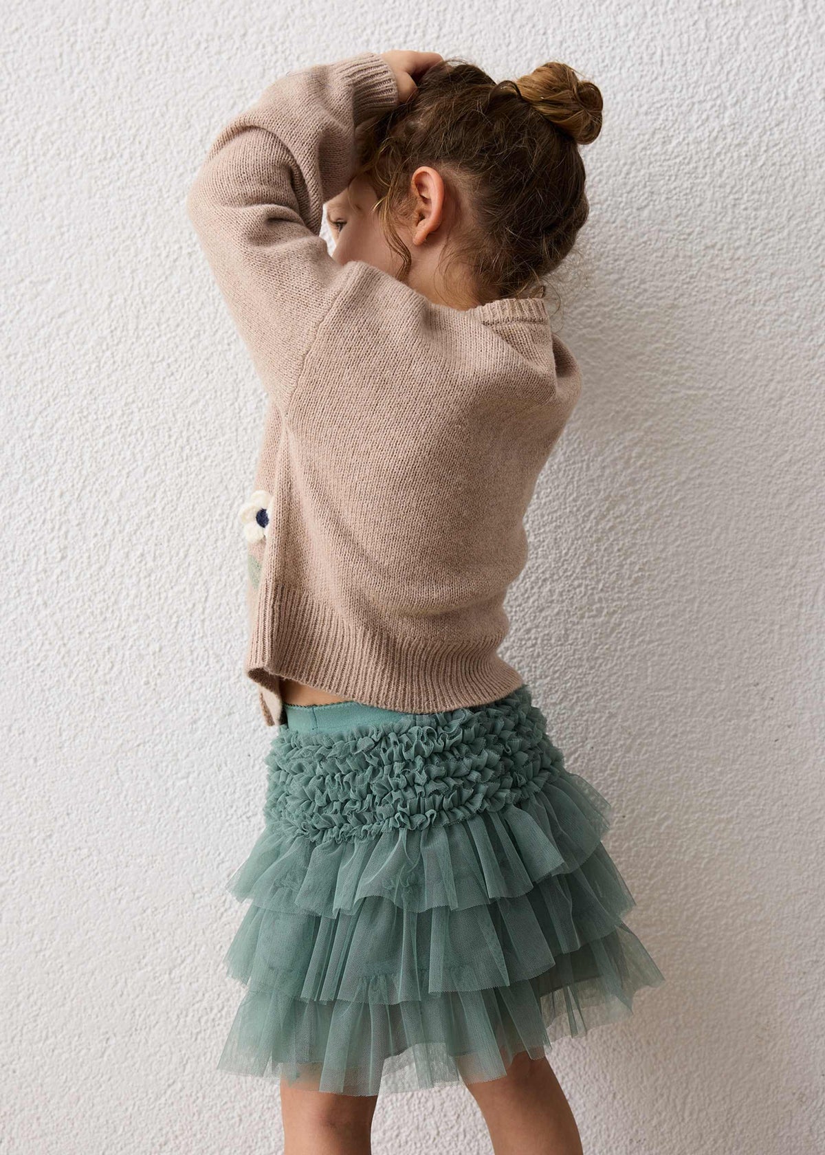 Gonna tulle volant bambina - Laurel