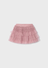 Gonna tulle volant bambina - Quarzo