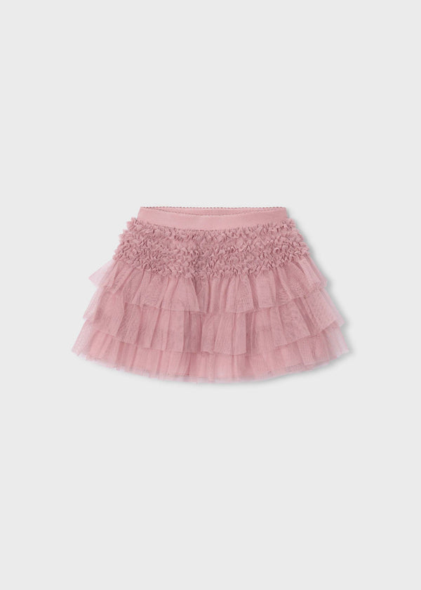 Gonna tulle volant bambina - Quarzo