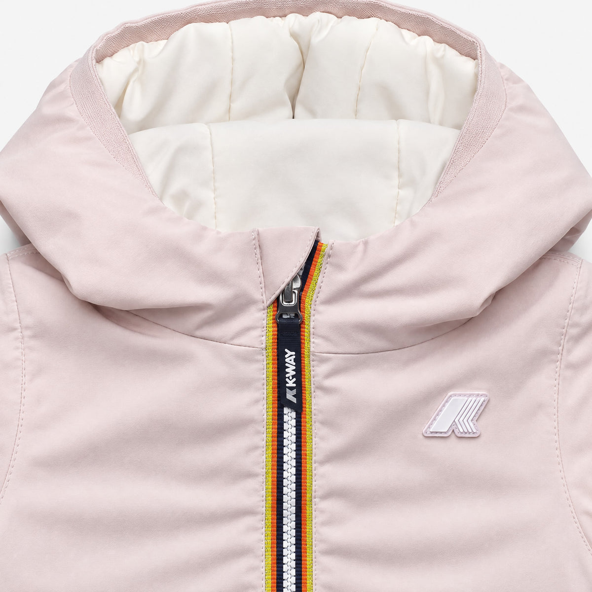 Giubbotto Jack Warm Double reversibile per neonata - Rosa/Bianco