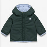 Giubbotto Jack Warm Double per neonato - Celeste/Verde scuro
