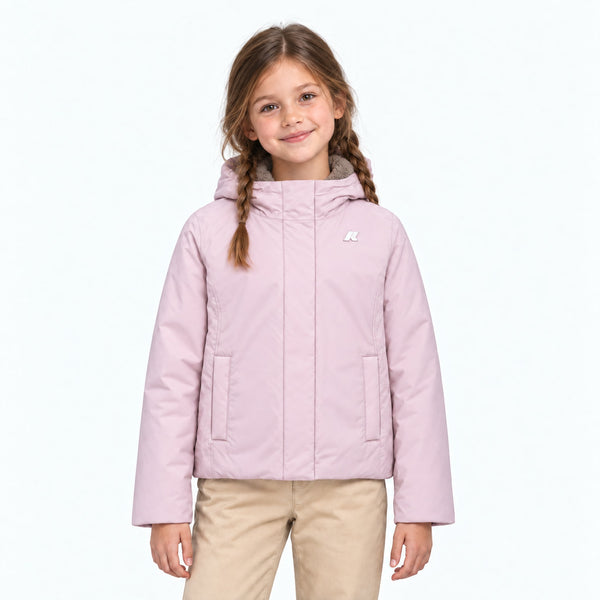 Giubbotto Lily Soft Beaver in ecopelliccia per bambina - Rosa