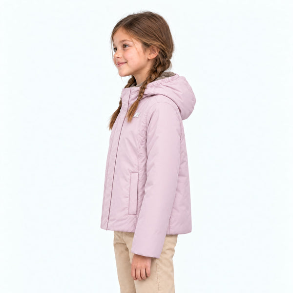 Giubbotto Lily Soft Beaver in ecopelliccia per bambina - Rosa