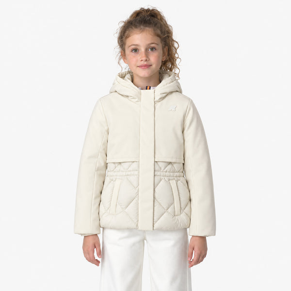 Giubbotto Marlesse Hybrid Warm Shell per ragazza - Bianco